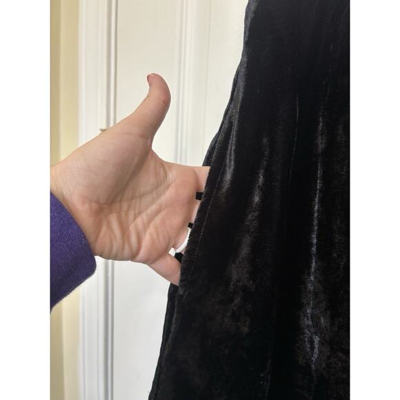 NWOT Free People Crushed Velvet Sheer Mini Dress Size 6 Whimsigoth Fairy Grunge - Picture 7 of 8